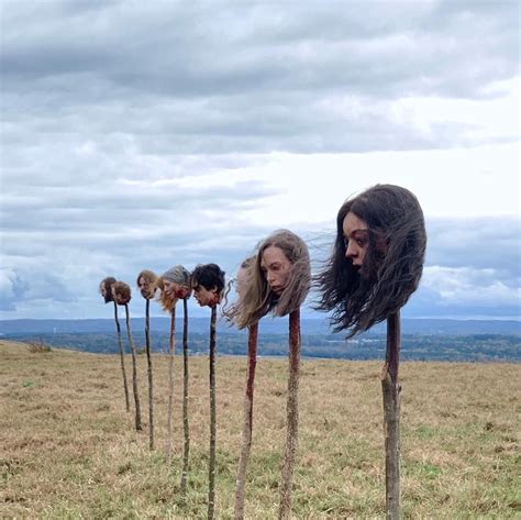 heads on stakes|Head on a spike .